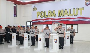 Upacara sertijab sejumlah pejabat utama Polda Malut (foto_Ist.)
