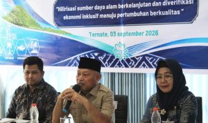 Rapat Koordinasi Pembahasan Materi NMIBF 2026 yang digelar Dinas Penanaman Modal dan Pelayanan Terpadu Satu Pintu (PTSP) Maluku Utara di Ternate, Kamis (3/9/2026).